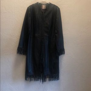 Black leather jacket